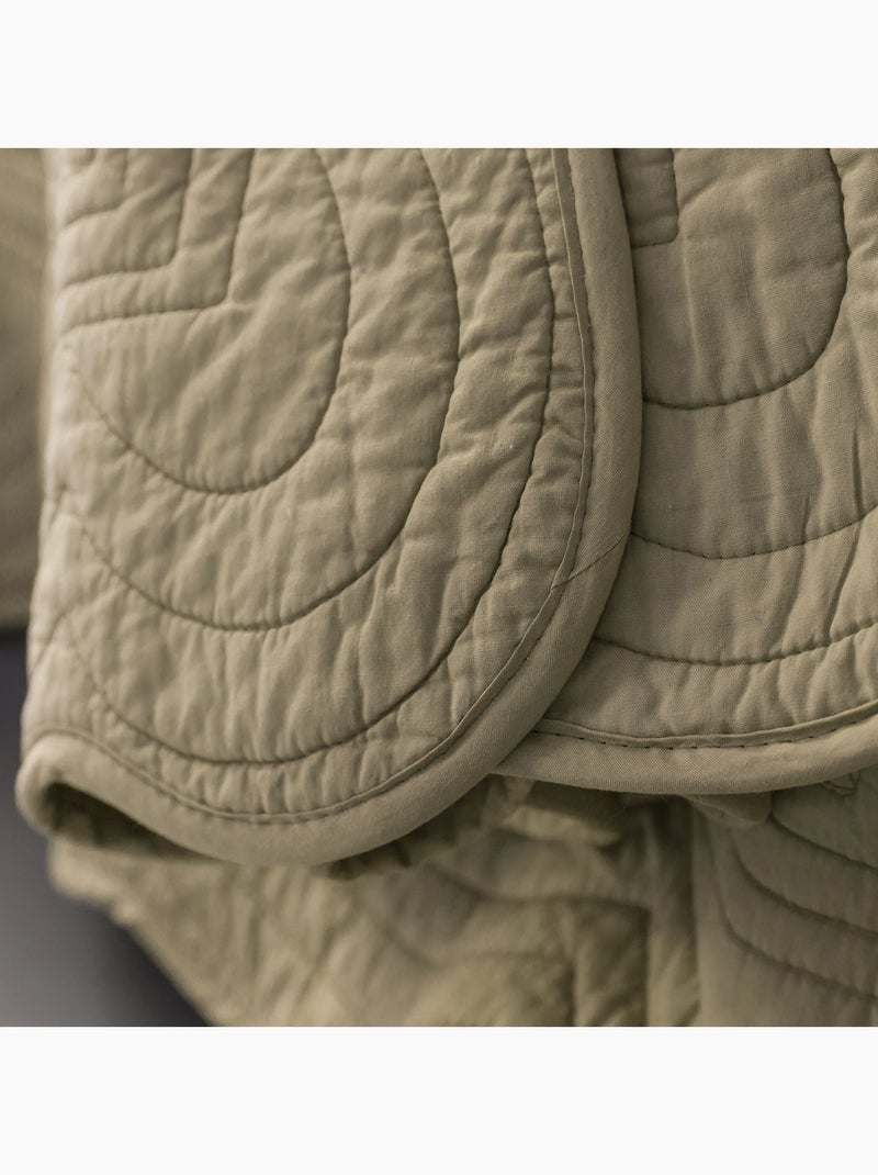 Becquet - Boutis BAILLARGUES en coton Beige - Kiabi