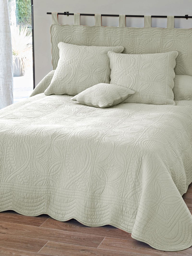 Becquet - Boutis BAILLARGUES en coton Ecru - Kiabi