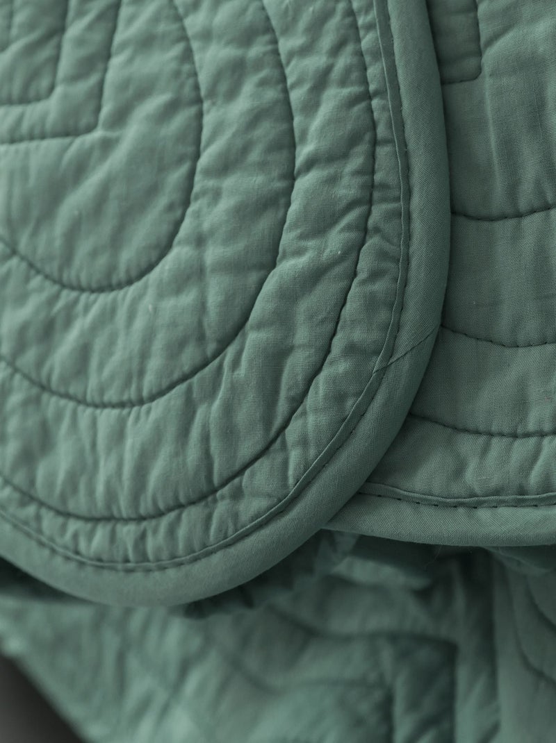 Becquet - Boutis BAILLARGUES en coton Vert - Kiabi