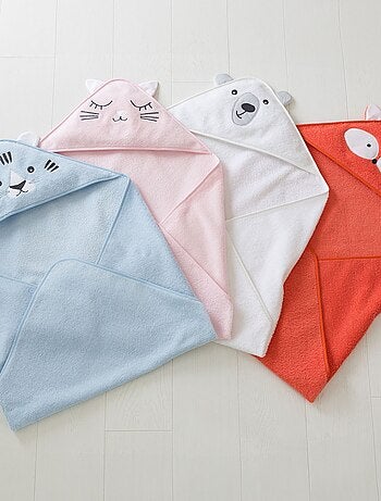 Becquet - Cape de bain BABY cape + bavoir en coton