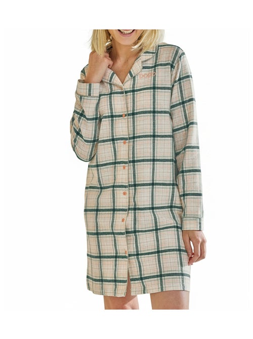 Becquet - Chemise de nuit CHAMONIX en coton - Kiabi