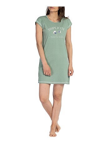 Becquet - Chemise de nuit MYRTILLENUIS en coton