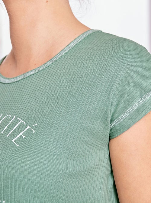 Becquet - Chemise de nuit MYRTILLENUIS en coton - Kiabi