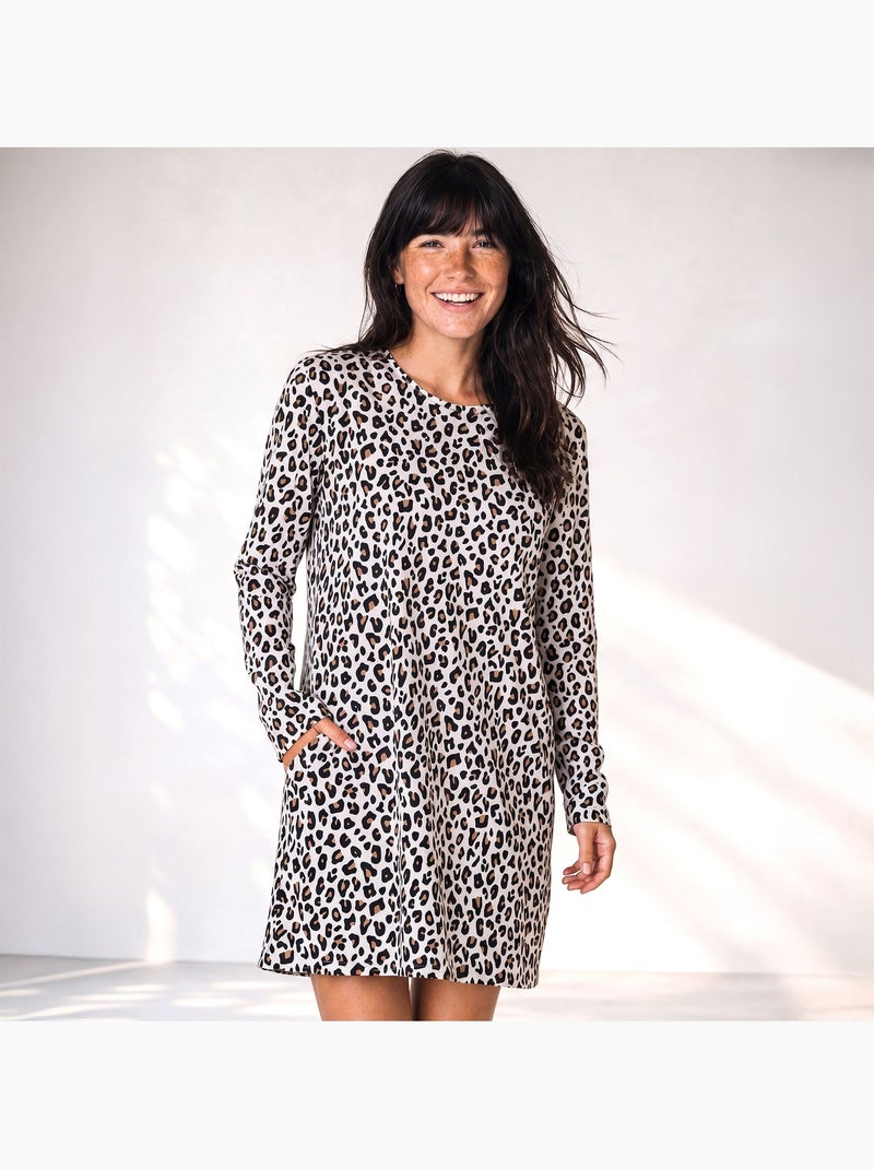 Becquet - chemise de nuit panthera en coton Multicolore - Kiabi
