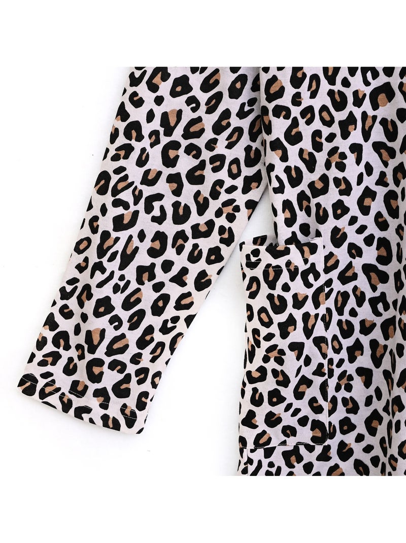 Becquet - chemise de nuit panthera en coton Multicolore - Kiabi