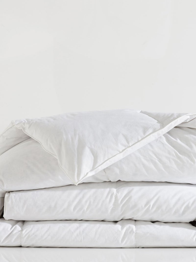 Becquet - Couette chaude CO.DUVET CANARD EDONA 50% en coton Blanc - Kiabi