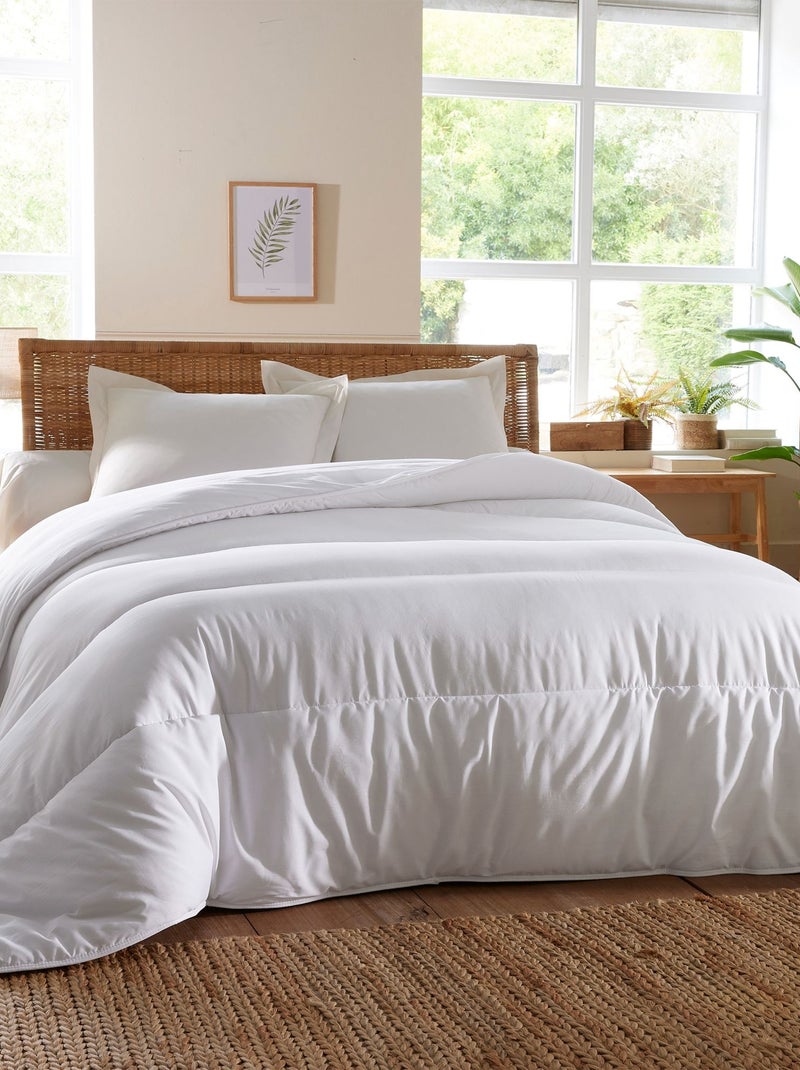 Becquet - Couette chaude DACRON ECO ENERGY en coton Blanc - Kiabi