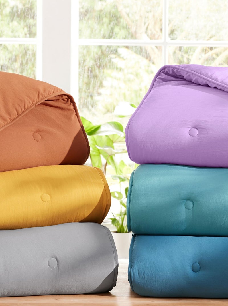 Becquet - Couette chaude ZEPHYR MICROFIBRE LAVEE COUETTE en polyester Gris Argenté - Kiabi