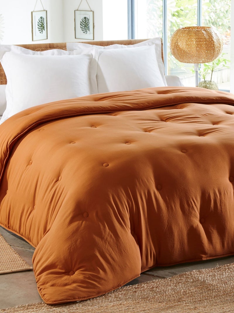 Becquet - Couette chaude ZEPHYR MICROFIBRE LAVEE COUETTE en polyester Marron noisette - Kiabi