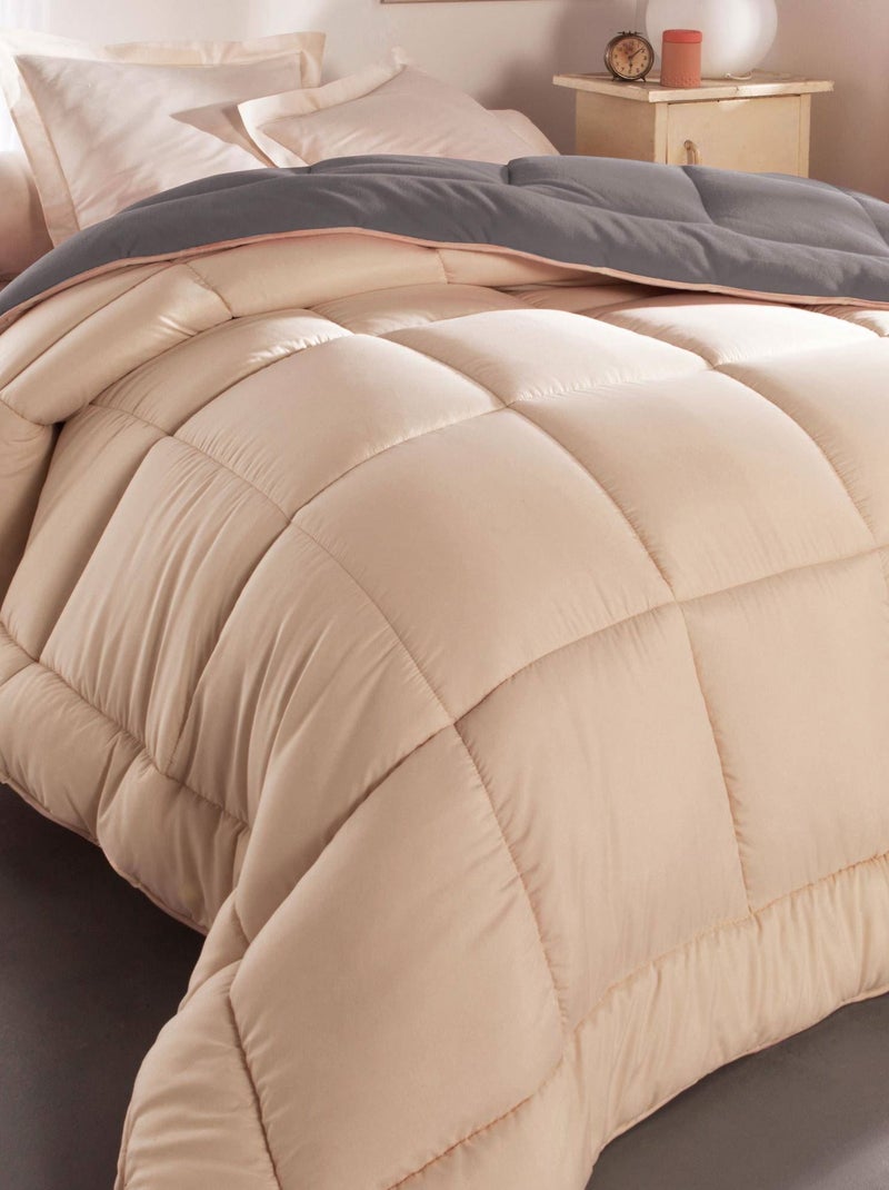 Becquet - Couette tempérée COUETTE DOUBLE FACE MICROFIBRE en polyester Beige clair - Kiabi