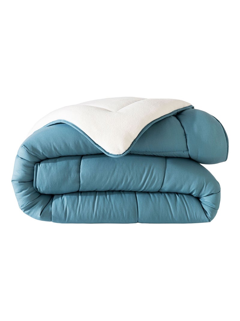 Becquet - Couette tempérée COUETTE DOUBLE FACE MICROFIBRE en polyester Bleu foncé - Kiabi