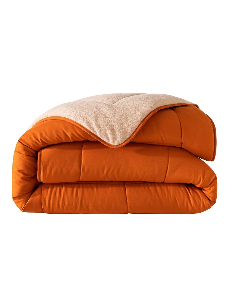 Becquet - Couette tempérée COUETTE DOUBLE FACE MICROFIBRE en polyester Orange - Kiabi