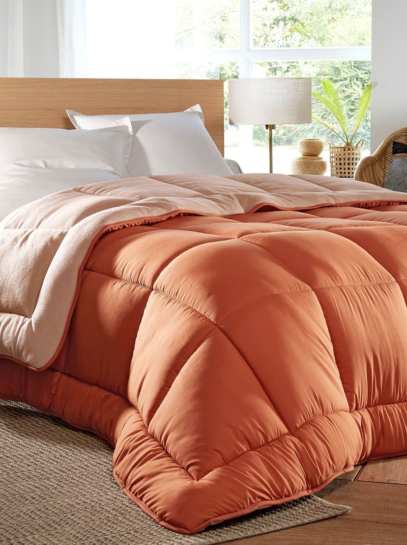 Becquet - Couette tempérée COUETTE DOUBLE FACE MICROFIBRE en polyester Orange - Kiabi