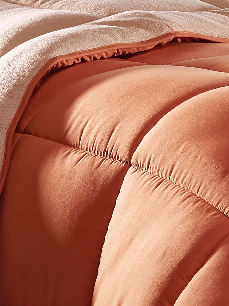 Becquet - Couette tempérée COUETTE DOUBLE FACE MICROFIBRE en polyester Orange - Kiabi