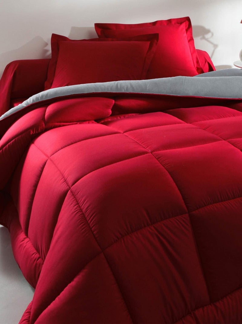 Becquet - Couette tempérée COUETTE DOUBLE FACE MICROFIBRE en polyester Rouge - Kiabi
