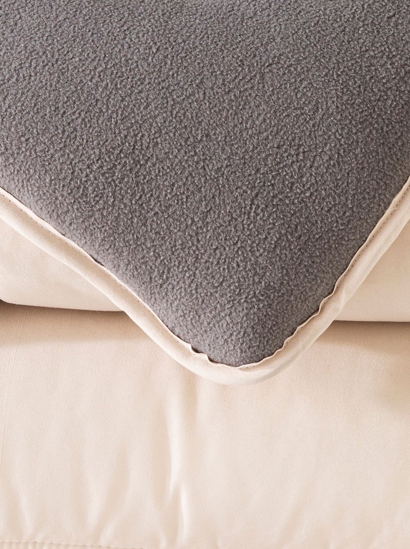 Becquet - Couette très chaude MICROFIBRE/POLAIRE en polyester Beige clair - Kiabi