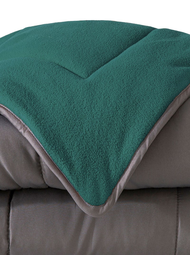 Becquet - Couette très chaude MICROFIBRE/POLAIRE en polyester Gris moyen - Kiabi