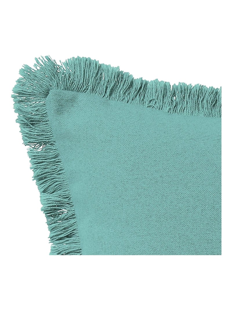 Becquet - Coussin FRANGE en coton Vert - Kiabi