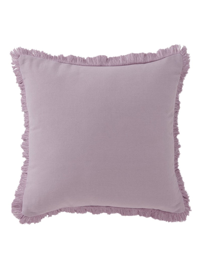 Becquet - Coussin FRANGE en coton Violet clair - Kiabi