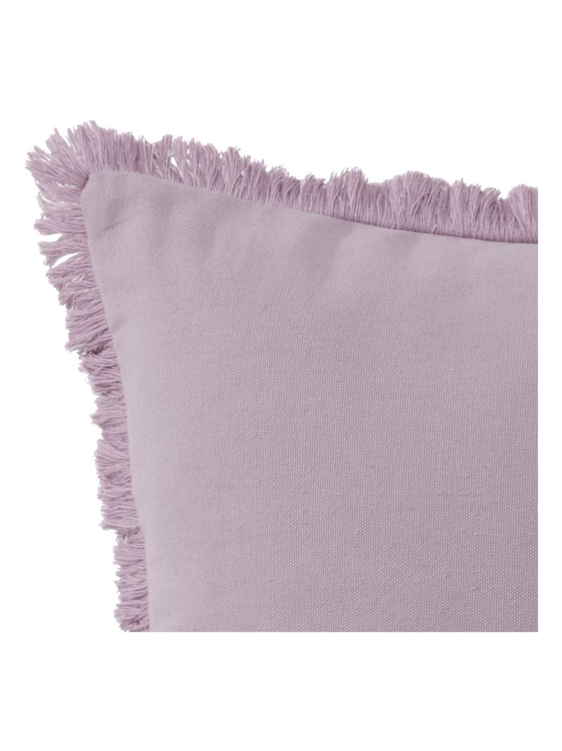Becquet - Coussin FRANGE en coton Violet clair - Kiabi