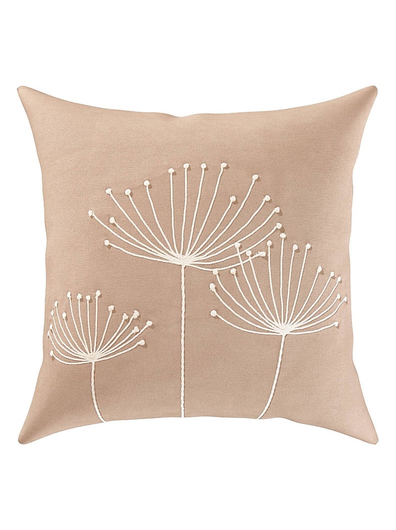 Becquet - Coussin LAYA en coton Beige - Kiabi