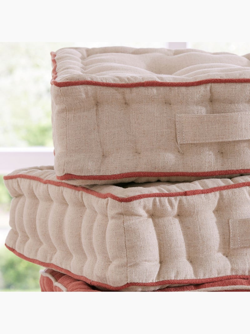 Becquet - Coussin matelas NITI en lin Beige - Kiabi