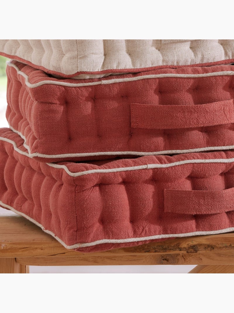Becquet - Coussin matelas NITI en lin Terracotta - Kiabi