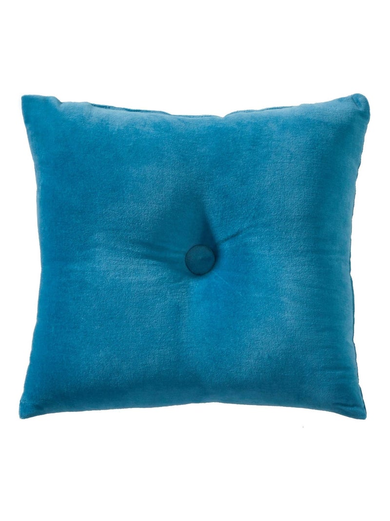 Becquet - Coussin VELOURS COUSSIN CAPITON en coton Bleu foncé - Kiabi