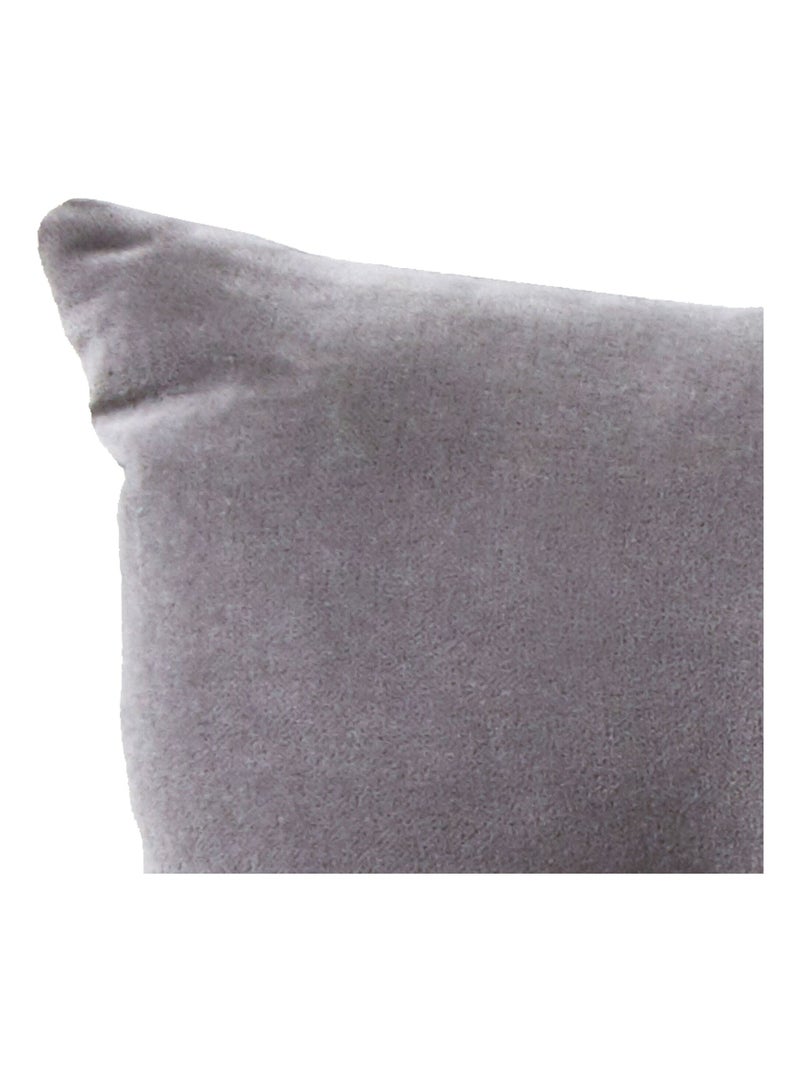 Becquet - Coussin VELOURS COUSSIN CAPITON en coton Gris Argenté - Kiabi