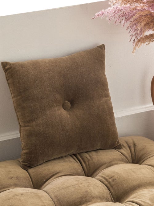 Becquet - Coussin VELOURS COUSSIN CAPITON en coton - Kiabi Becquet - Coussin VELOURS COUSSIN CAPITON en coton - Kiabi