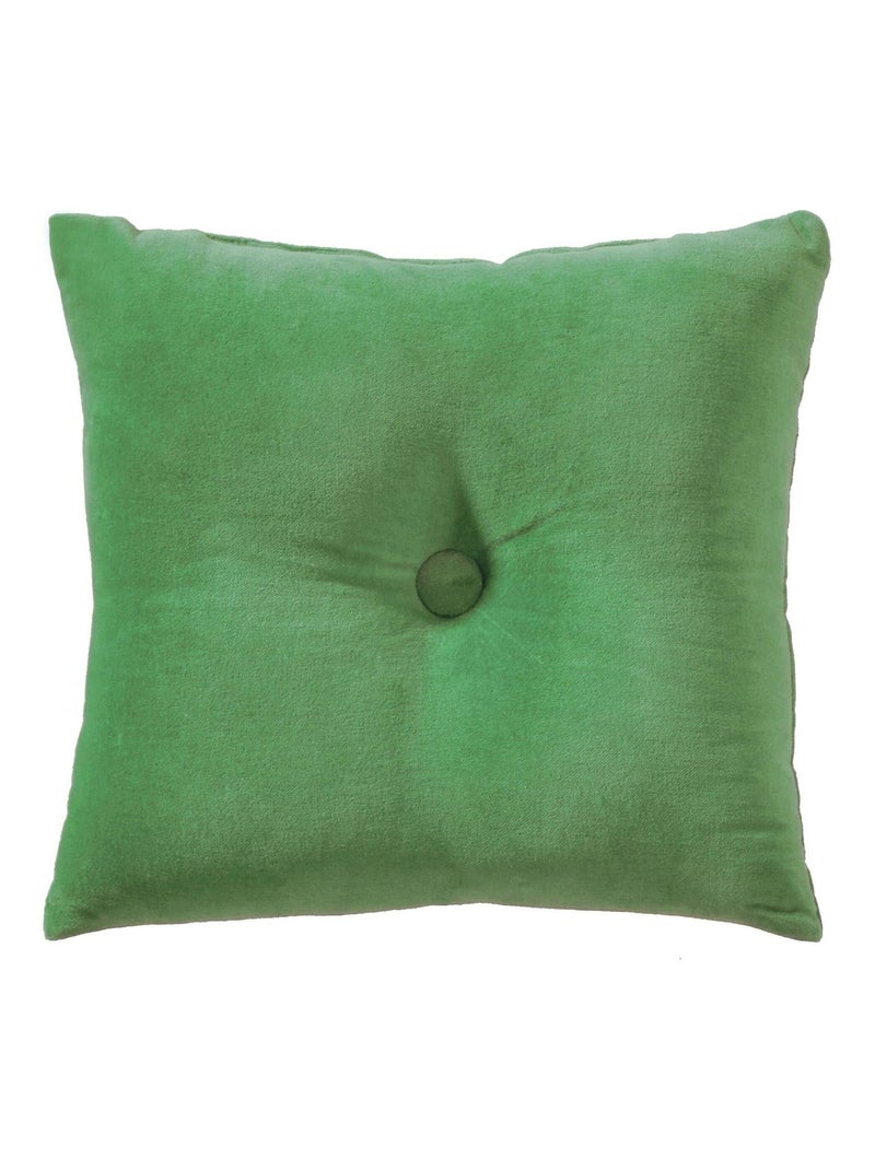 Becquet - Coussin VELOURS COUSSIN CAPITON en coton Vert - Kiabi