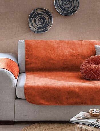 Becquet - Coussin VELOURS ROND en coton