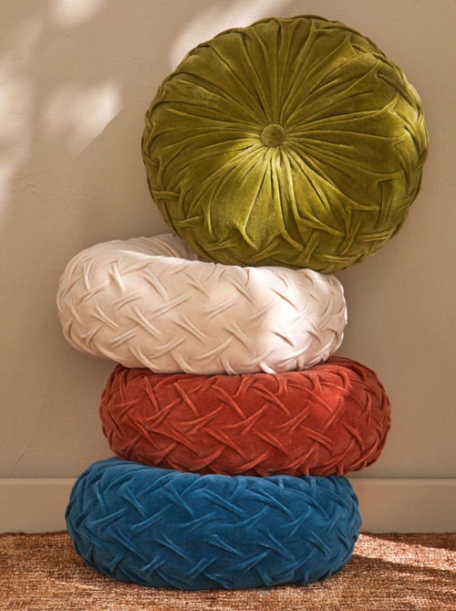 Becquet - Coussin VELOURS ROND en coton - Kiabi Becquet - Coussin VELOURS ROND en coton - Kiabi