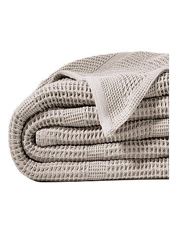 Becquet - Couverture tempérée COTON NID D'ABEILLE en coton