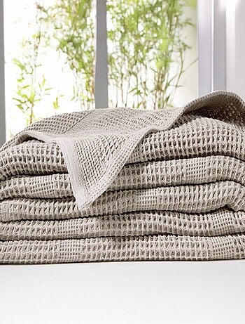 Becquet - Couverture tempérée COTON NID D'ABEILLE en coton