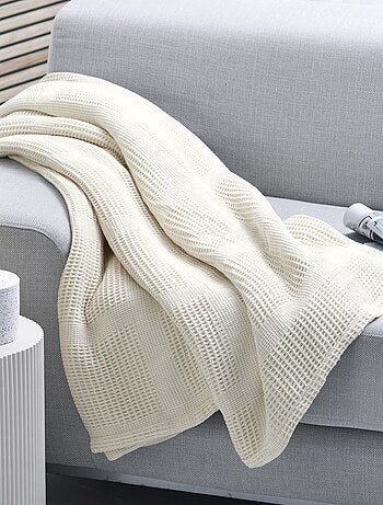 Becquet - Couverture tempérée COTON NID D'ABEILLE en coton