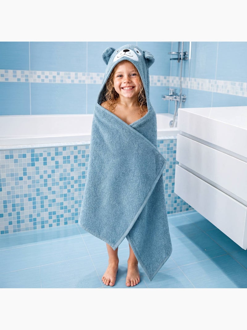 Becquet - drap de bain animals drap de bain en coton Bleu - Kiabi