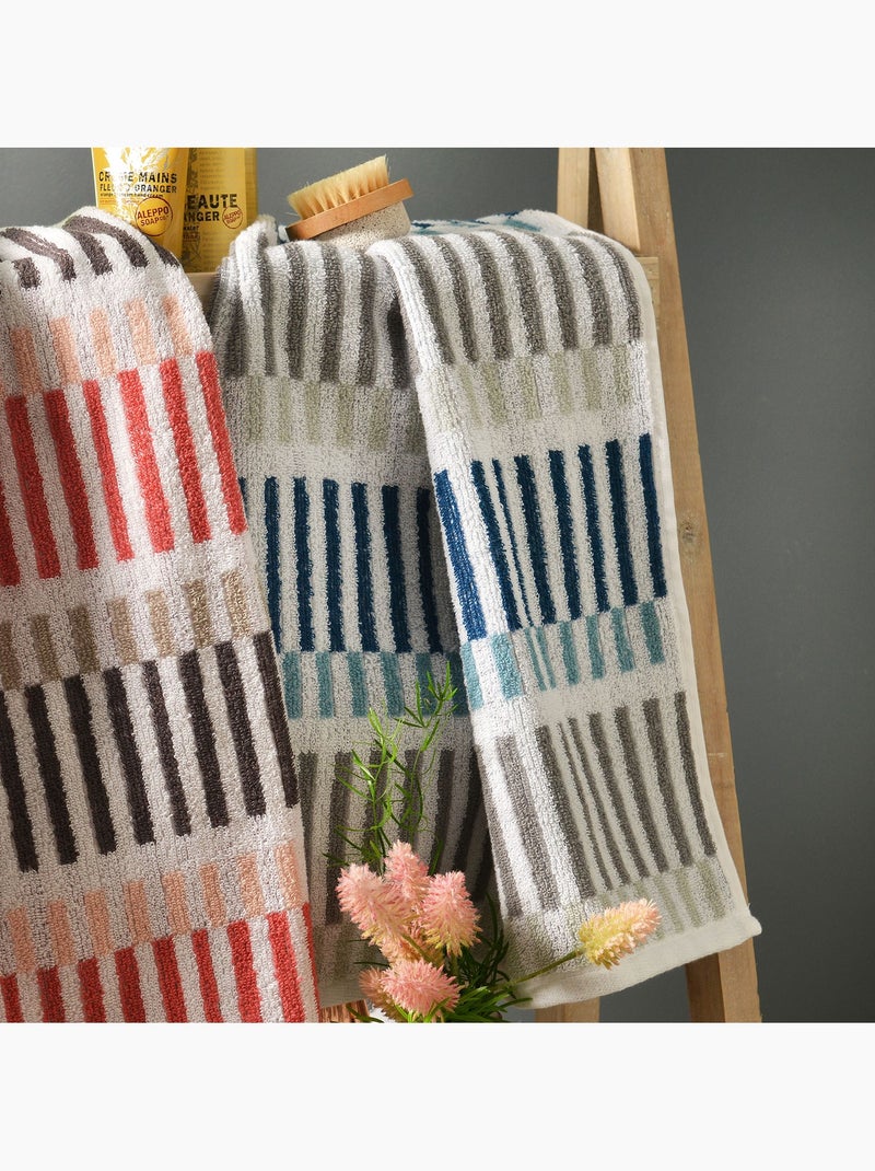 Becquet - Drap de bain BARRA en coton Bleu - Kiabi
