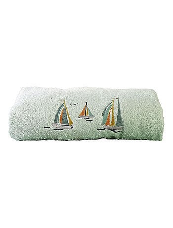 Becquet - Drap de bain BATEAUX en coton