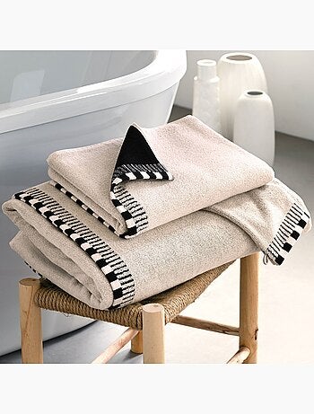 Becquet - drap de bain bianco en coton
