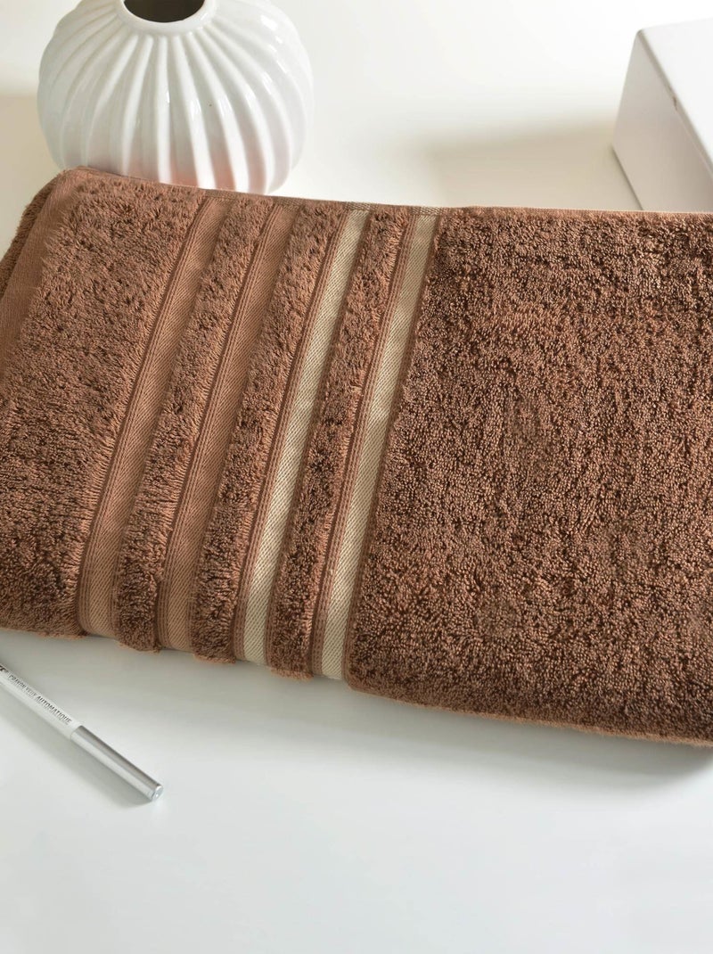 Becquet - Drap de bain EXTRASOFT en acrylique Beige foncé - Kiabi