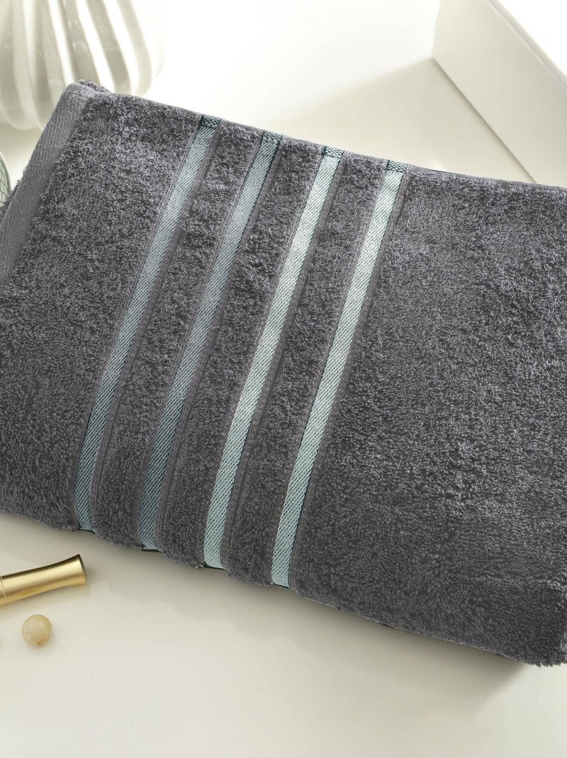 Becquet - Drap de bain EXTRASOFT en acrylique Gris foncé - Kiabi