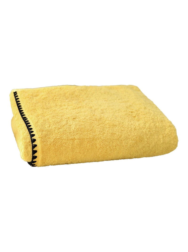 Becquet - Drap de bain JAZZY en coton Jaune paille - Kiabi