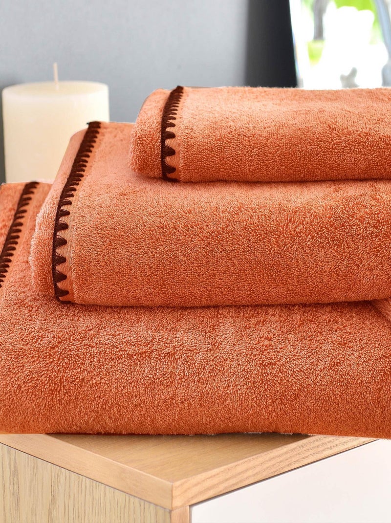 Becquet - Drap de bain JAZZY en coton Rouge brique - Kiabi