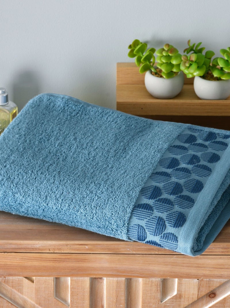 Becquet - Drap de bain SERVOPTIQUE en coton Bleu - Kiabi