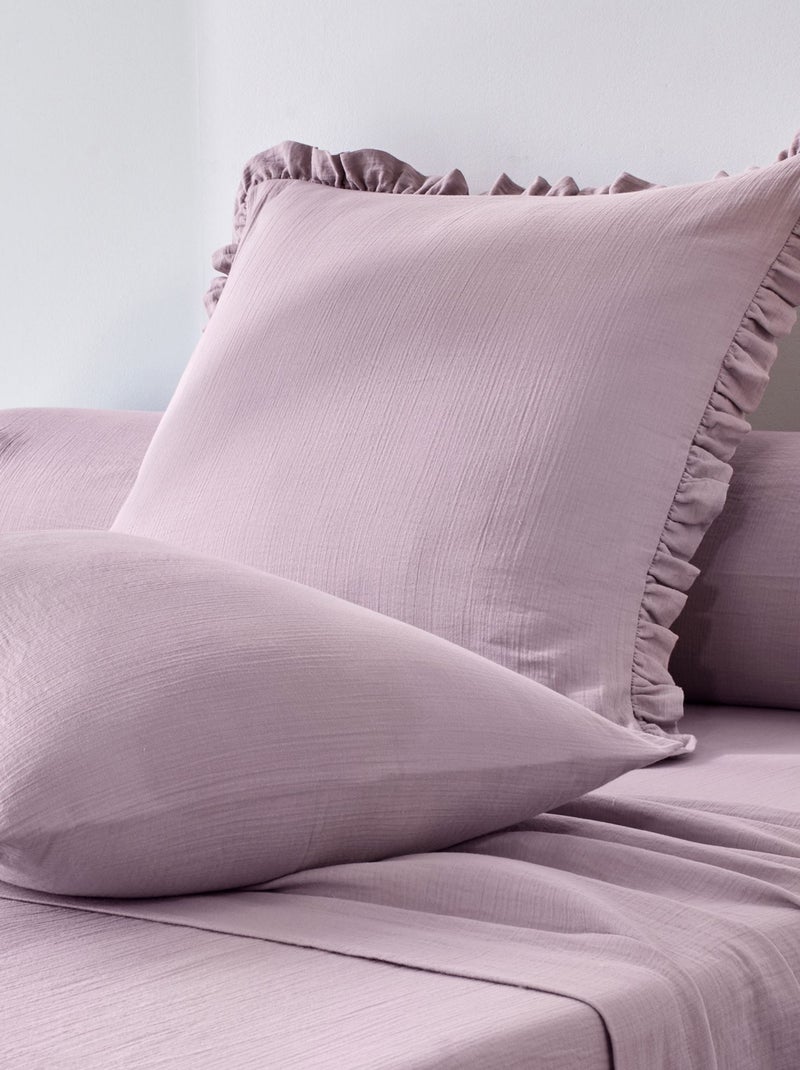 Becquet - Drap DOUBLE GAZE en coton Violet - Kiabi