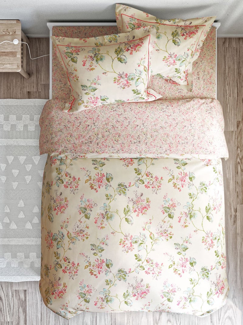 Becquet - Drap-housse ADENA en coton Rose - Kiabi