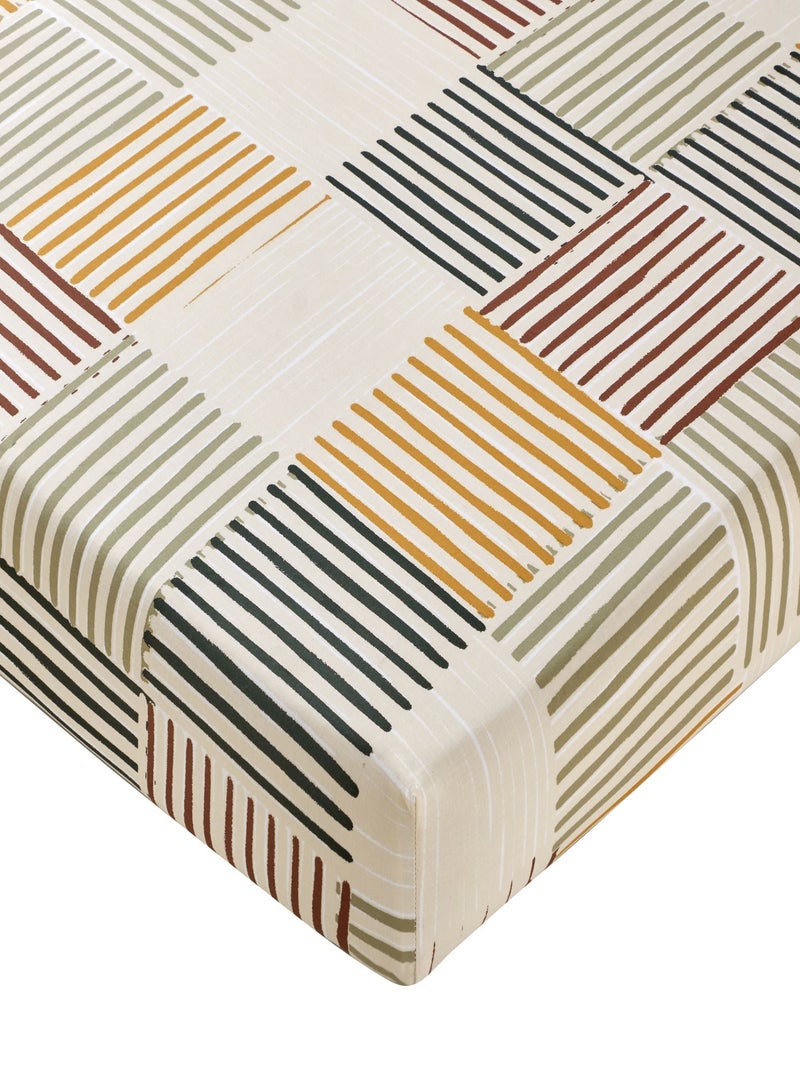 Becquet - Drap-housse ARNAUD en coton Beige - Kiabi