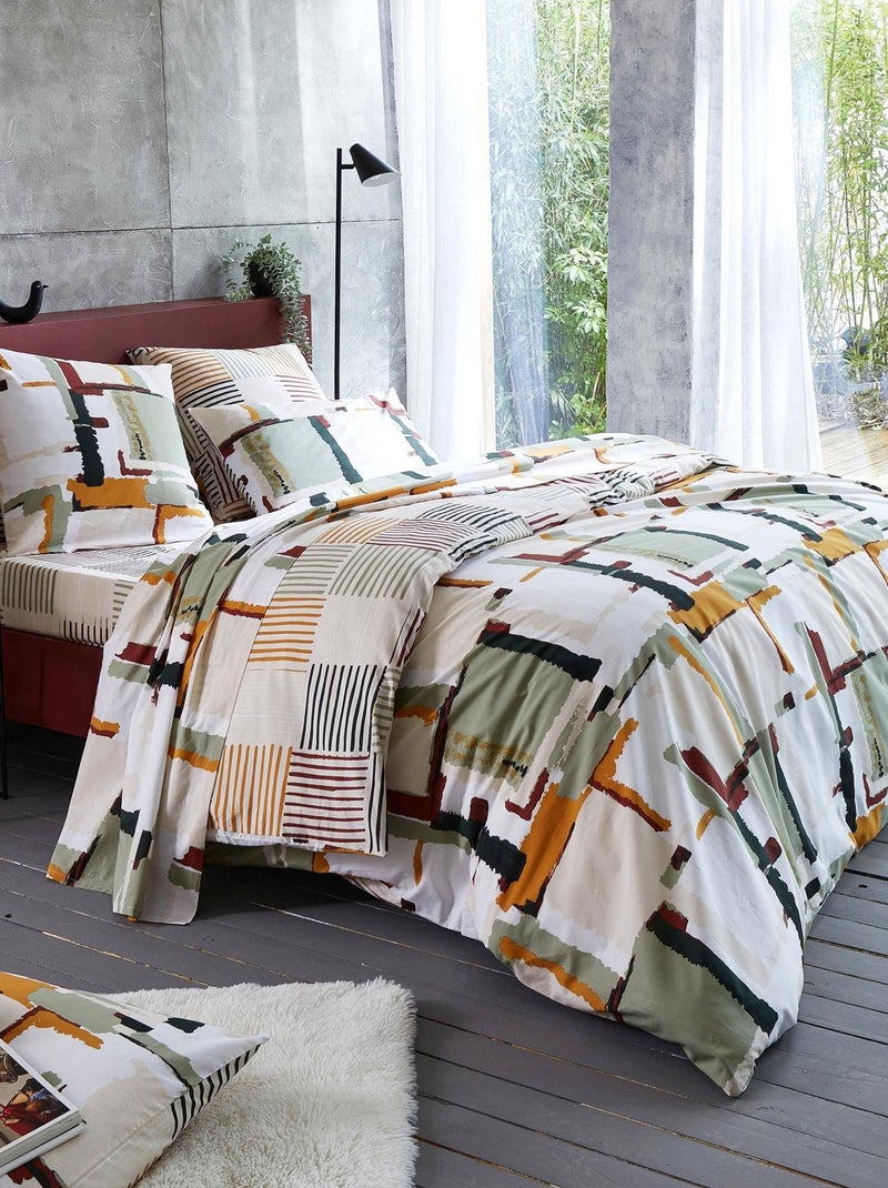 Becquet - Drap-housse ARNAUD en coton Beige - Kiabi