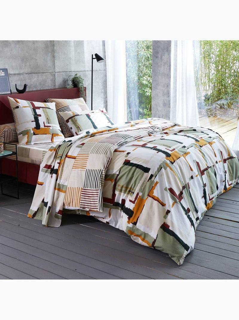 Becquet - Drap-housse ARNAUD en coton Beige - Kiabi